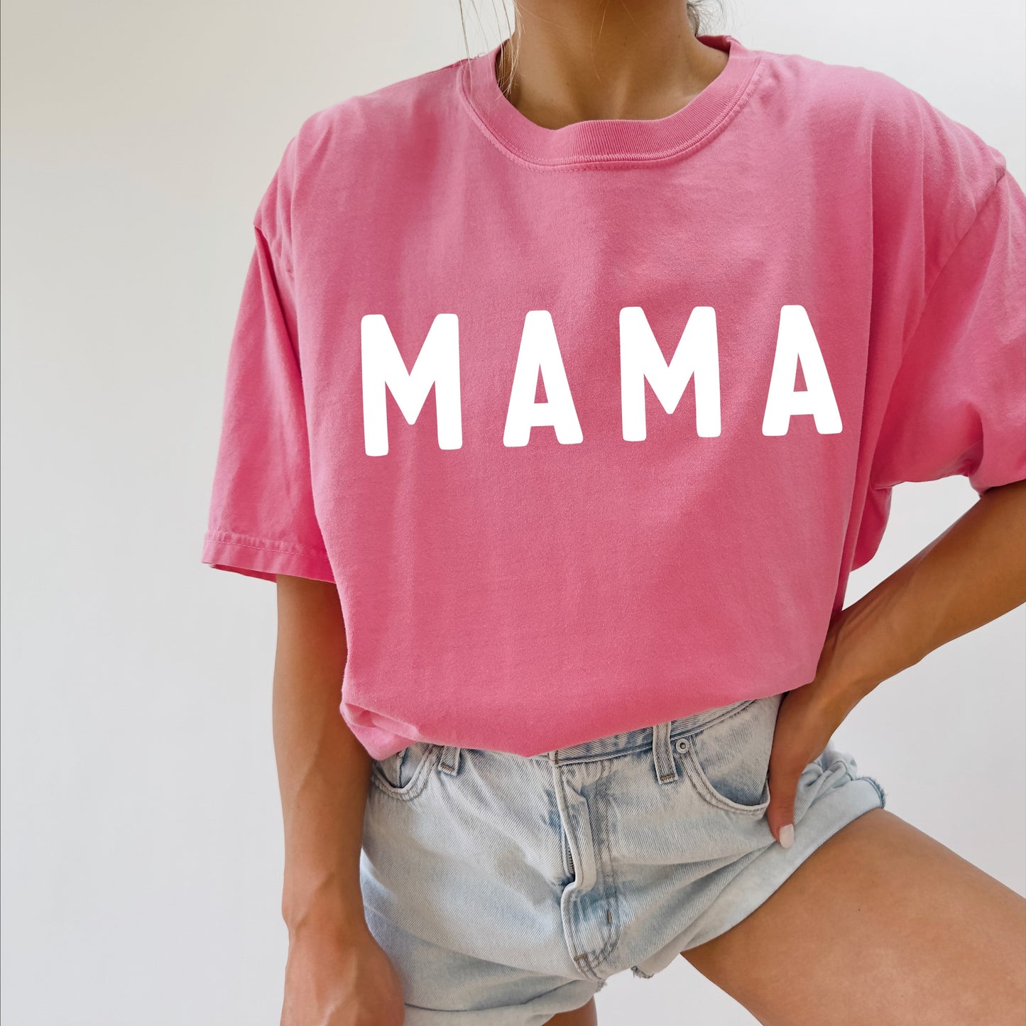 Mama Comfort Colors Graphic Tees (Round Font)