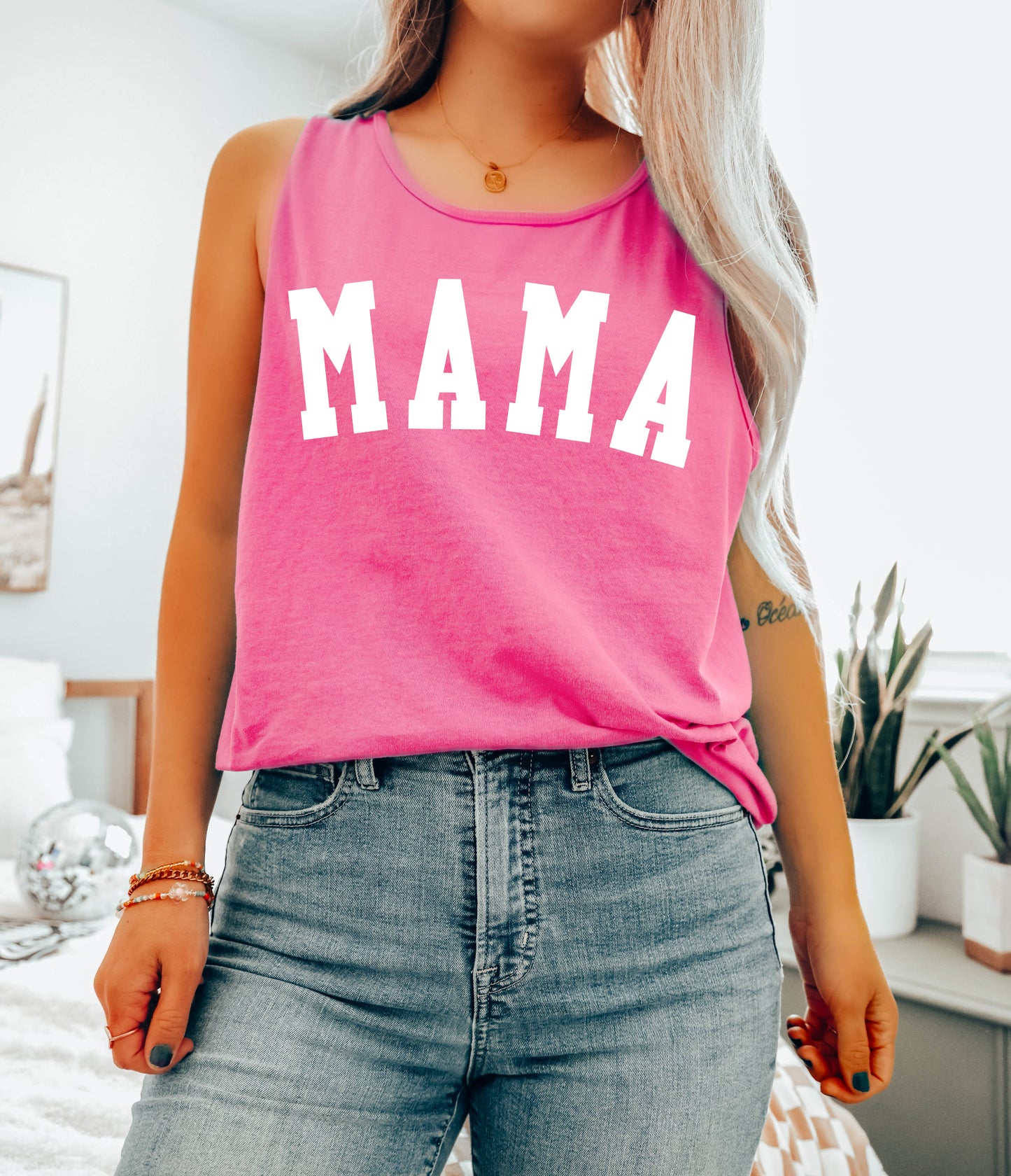 Mama Comfort Colors Tank Top (Condensed)