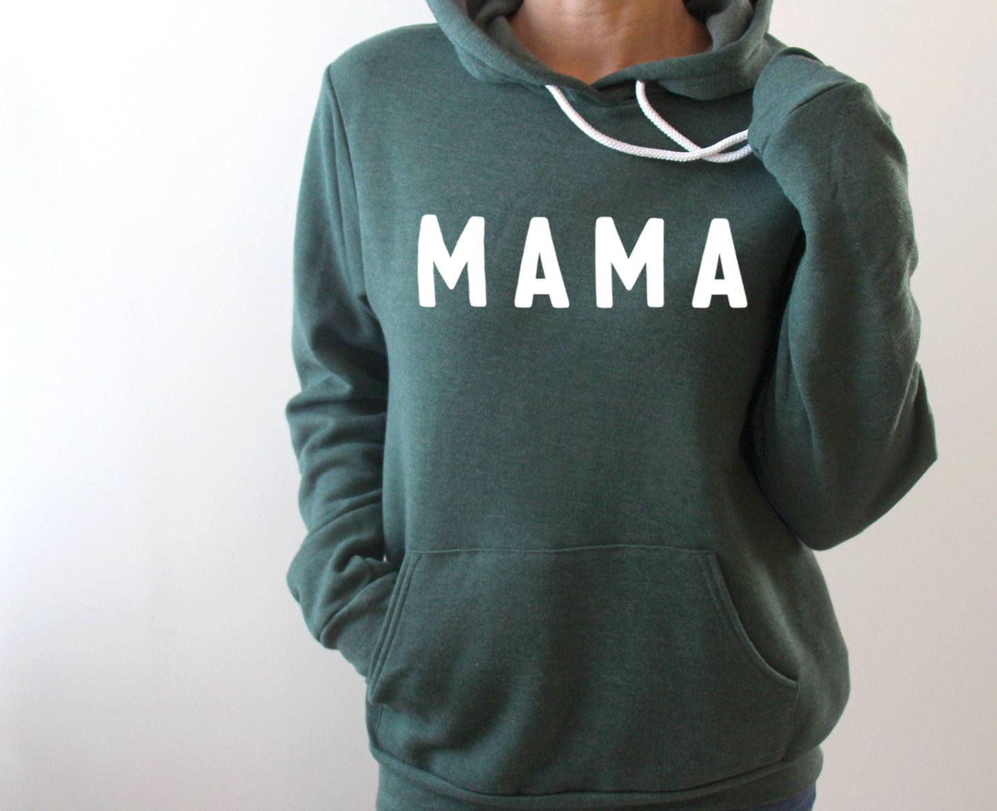Mama Sponge Fleece hoodie Sweatshirt (Rounded font)