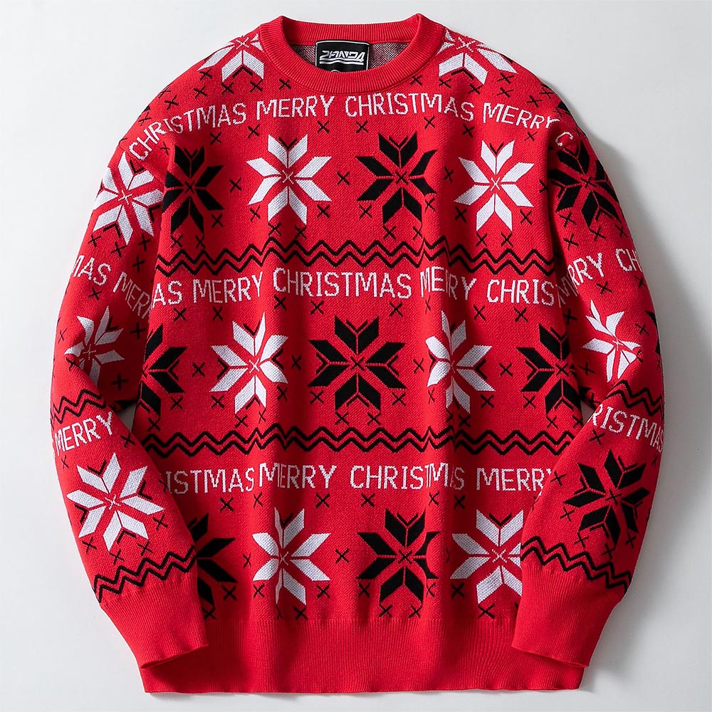 Men’s Christmas Snowflake Jacquard Sweater | NCS