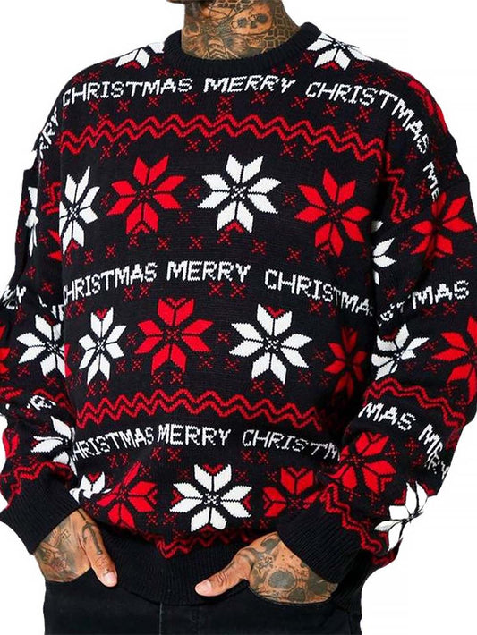 Men’s Christmas Snowflake Jacquard Sweater | NCS