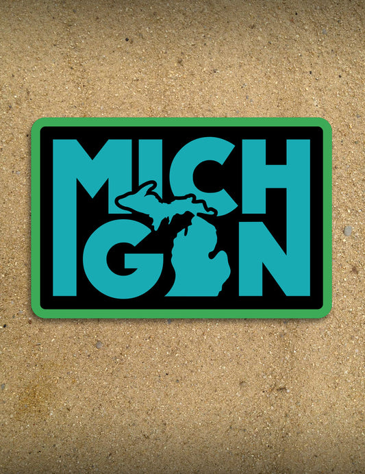 Word Stack - 4" Michigan Sticker
