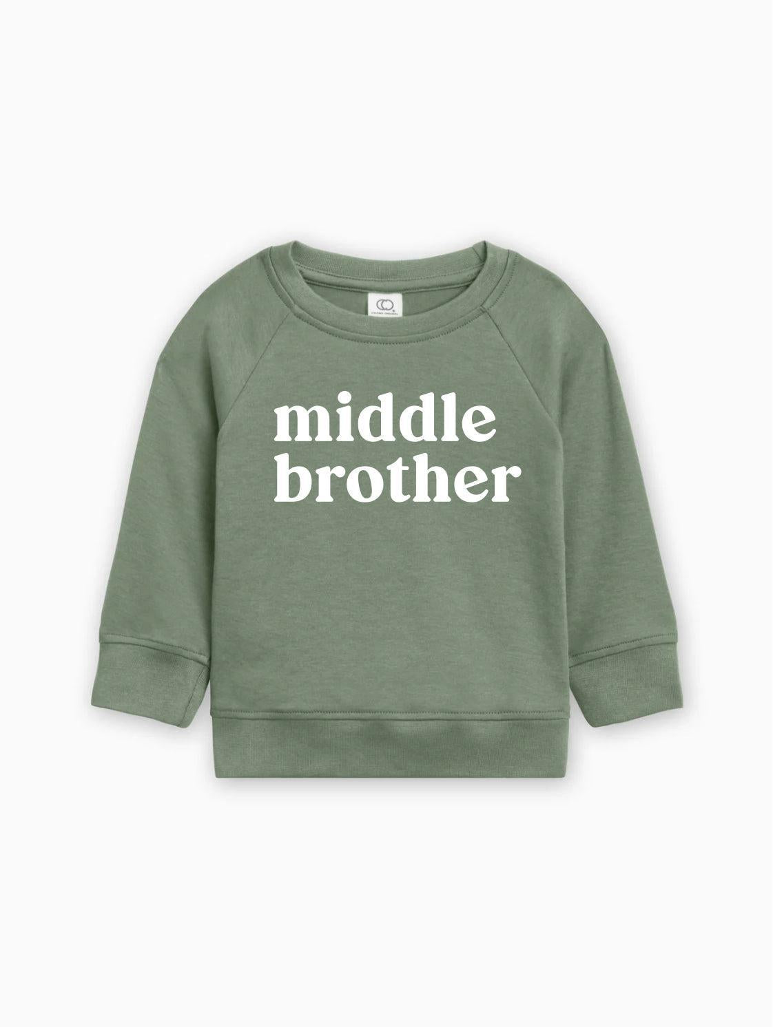 Middle Brother Organic Cotton Pullover (Serif)