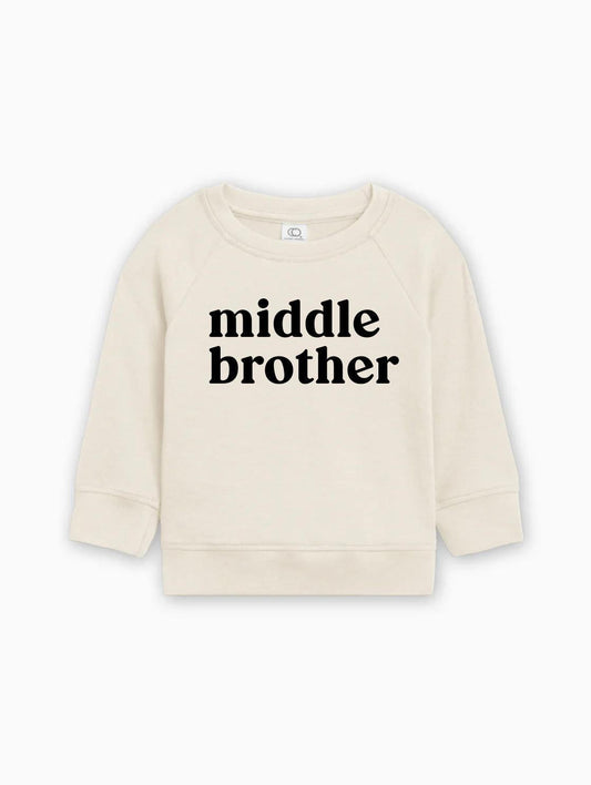 Middle Brother Organic Cotton Pullover (Serif)