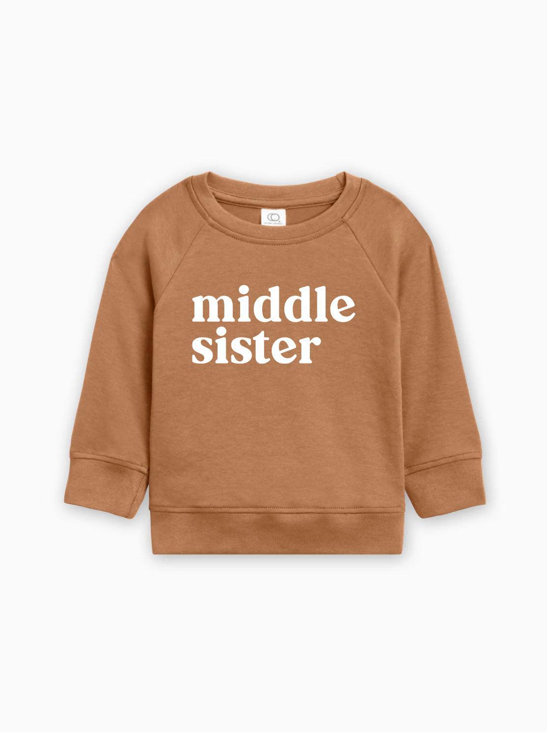 Middle Sister Organic Cotton Pullover (Serif)