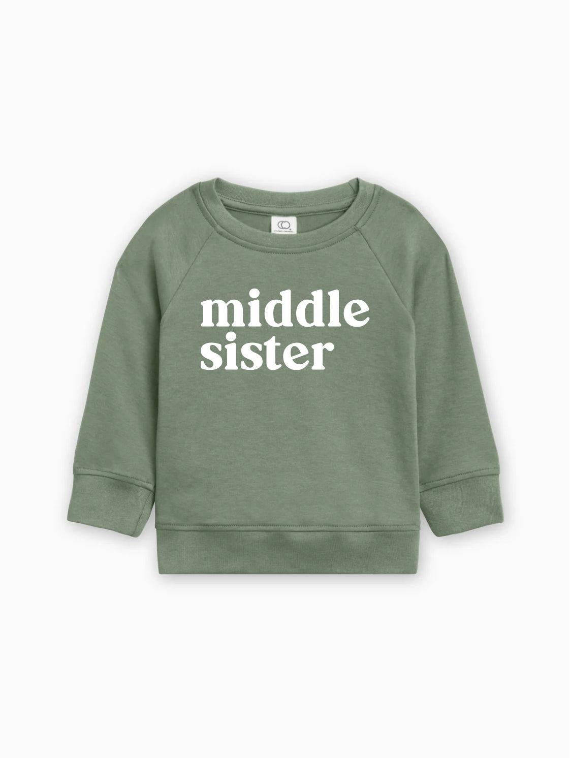 Middle Sister Organic Cotton Pullover (Serif)
