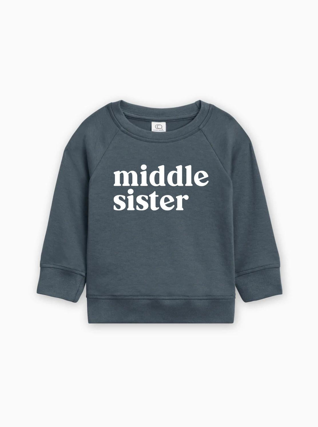 Middle Sister Organic Cotton Pullover (Serif)