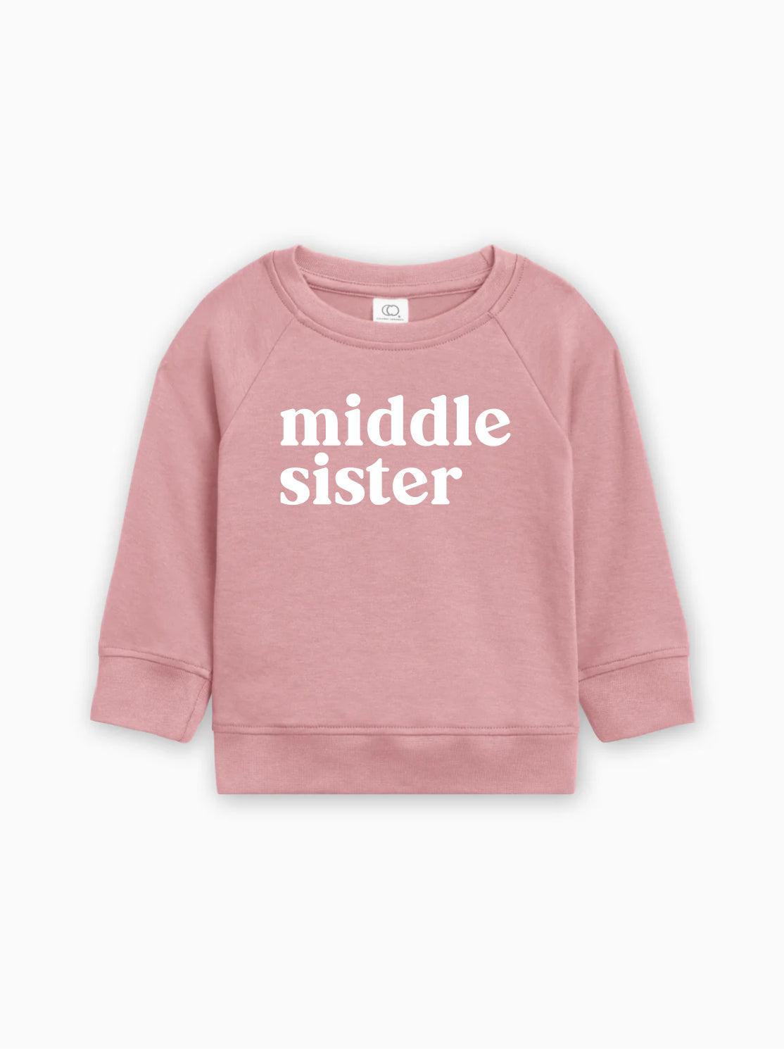 Middle Sister Organic Cotton Pullover (Serif)