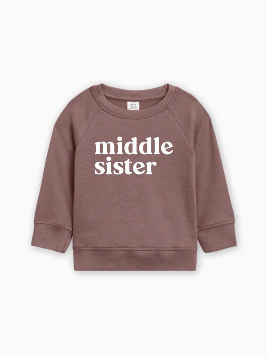 Middle Sister Organic Cotton Pullover (Serif)
