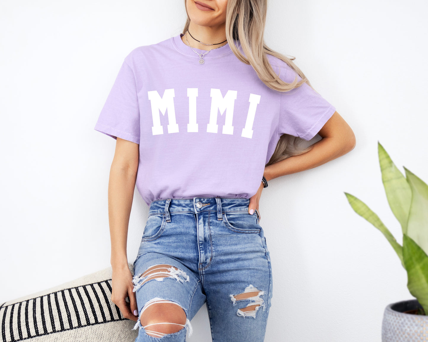 Mimi Grandma Comfort Colors Garment Dyed T Shirt (Condensed font)