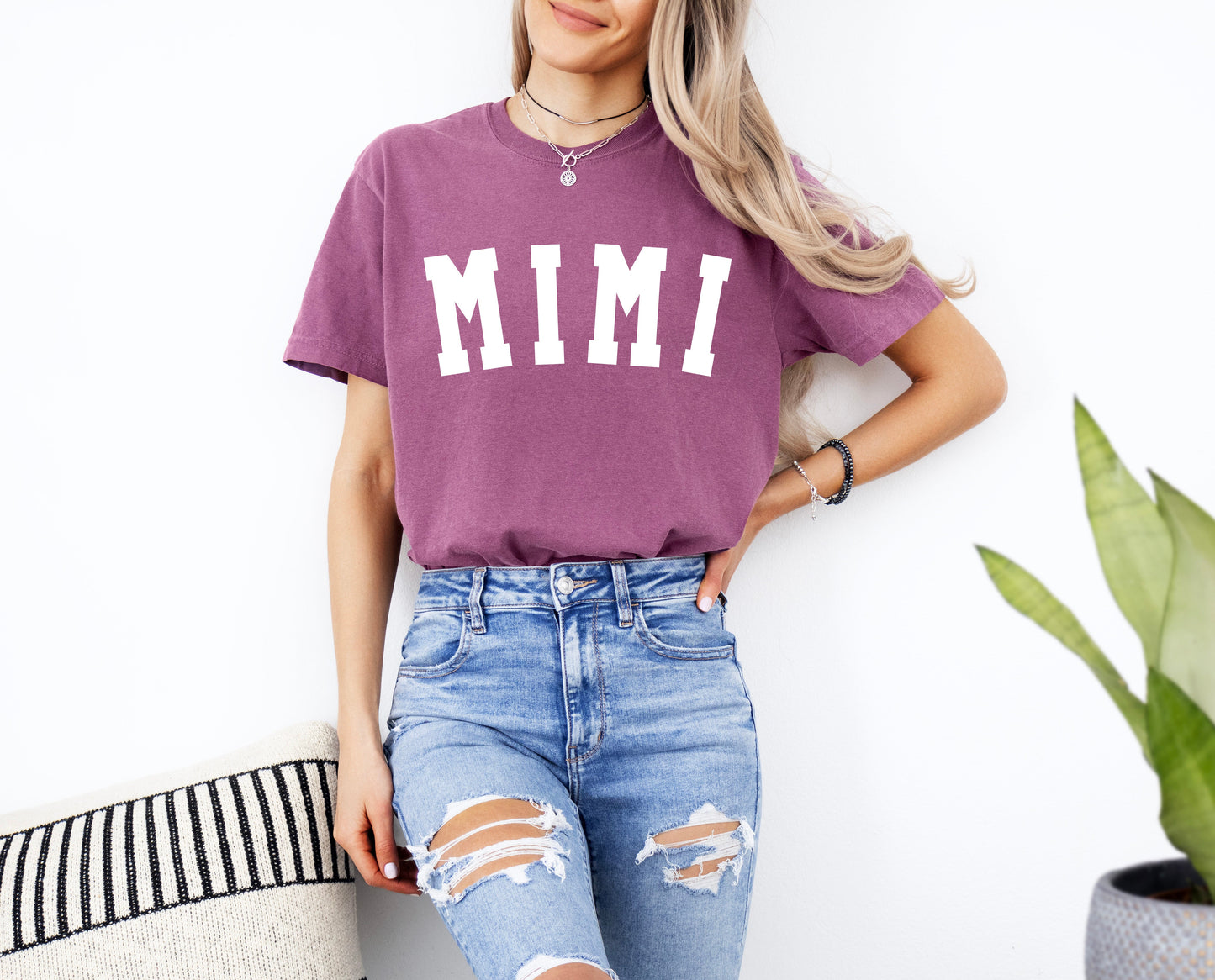Mimi Grandma Comfort Colors Garment Dyed T Shirt (Condensed font)