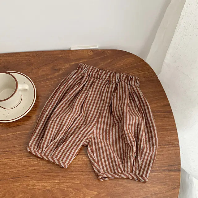 Soft Cotton Striped Bloomers for Newborns and Toddlers - # BAAA1B11010006