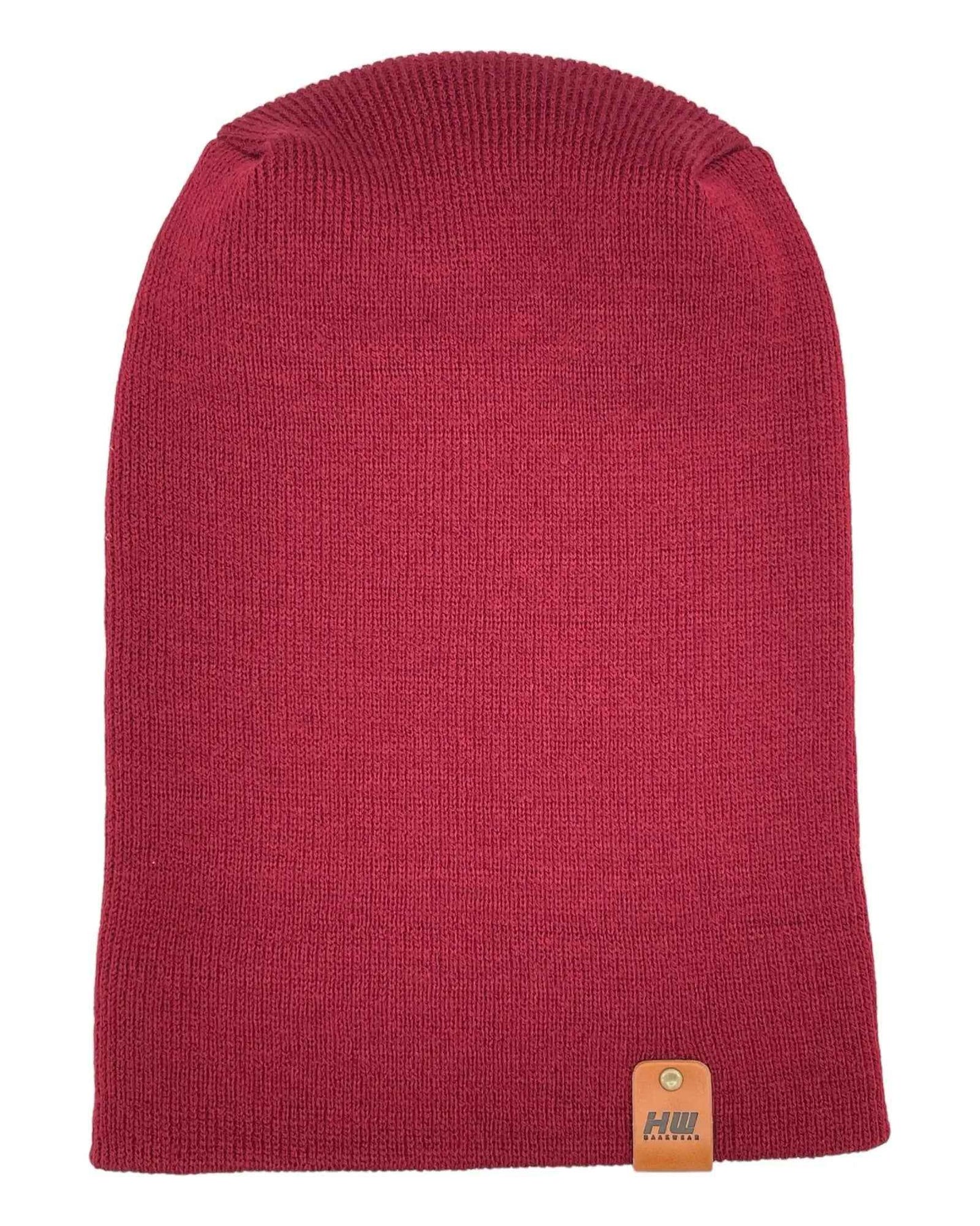 NEW HAAKWEAR H-Stitch Cuffed Beanie - Designed and Made in USA (Patented Design) - Burnt Maroon