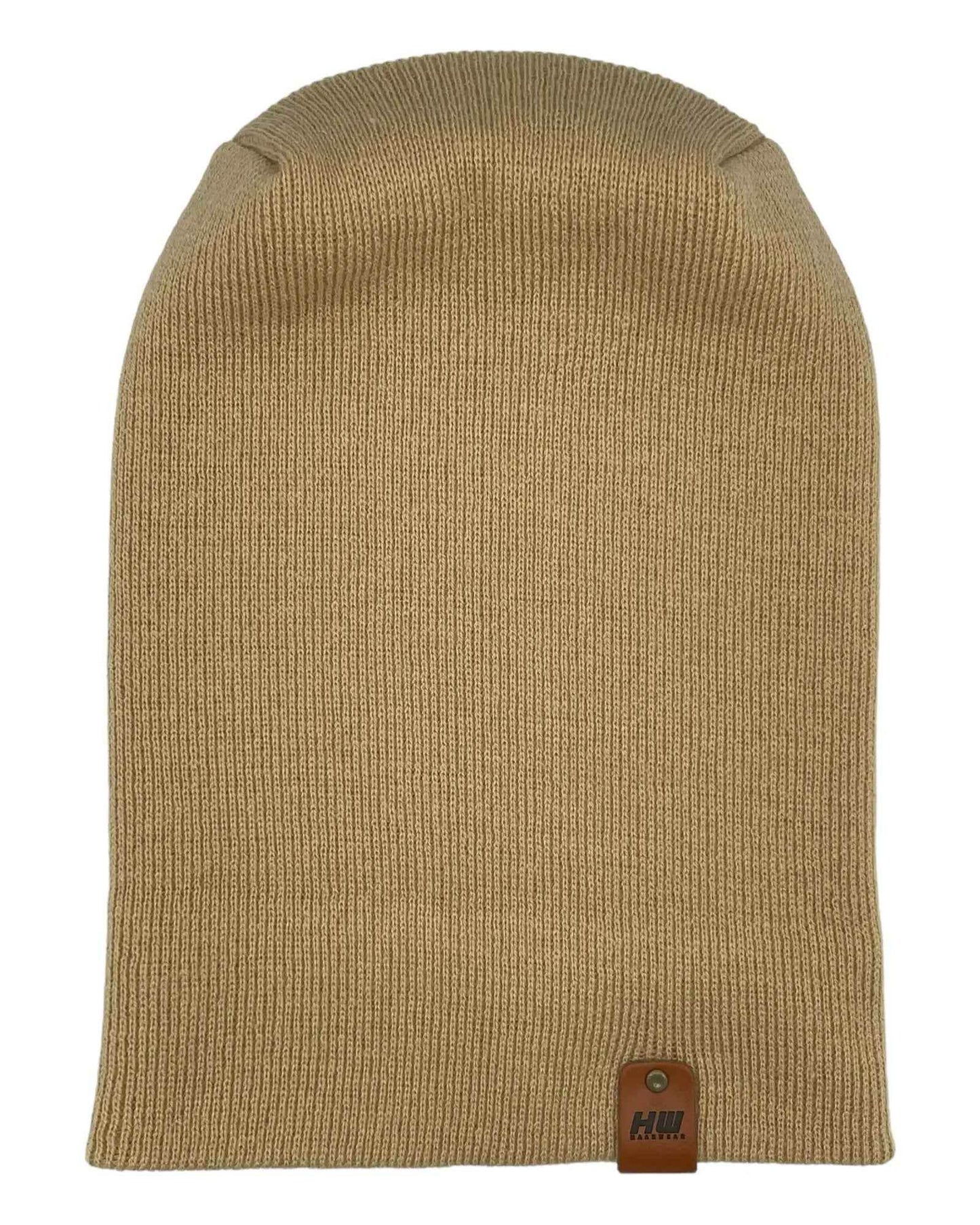 NEW HAAKWEAR H-Stitch Cuffed Beanie - Designed and Made in USA (Patented Design) - Dune Beige