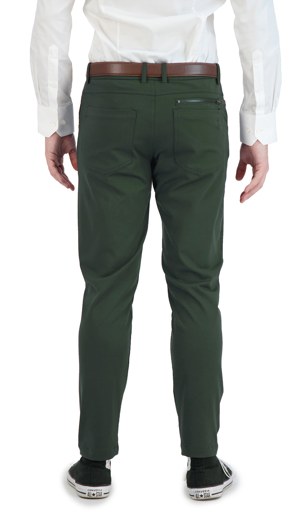 NEW & UPDATED Super - Stretch Men's Chinos //Casual// Olive - Performance Collection