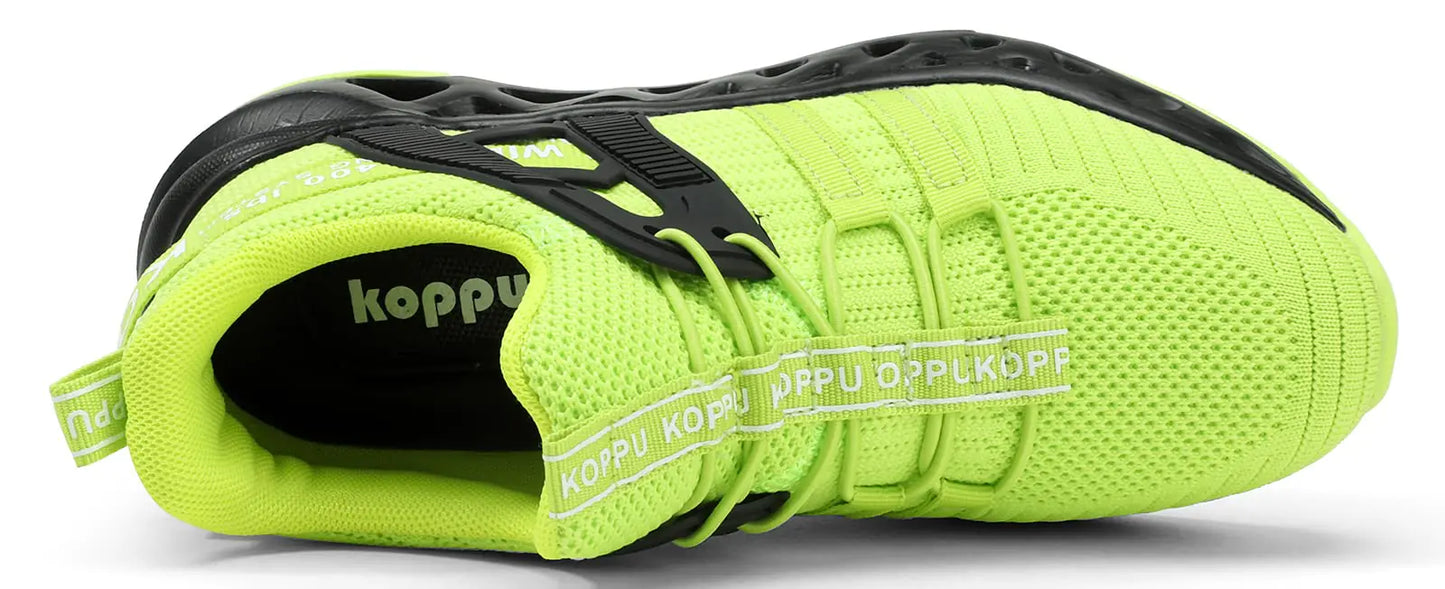 koppu Kids Shoes Running Shoes Girls Boys Primary School Students Sports Shoes Spring and Autumn Casual Shoes 11.5 Little Kid Fluorescent Green-4 - # BOAA71110001