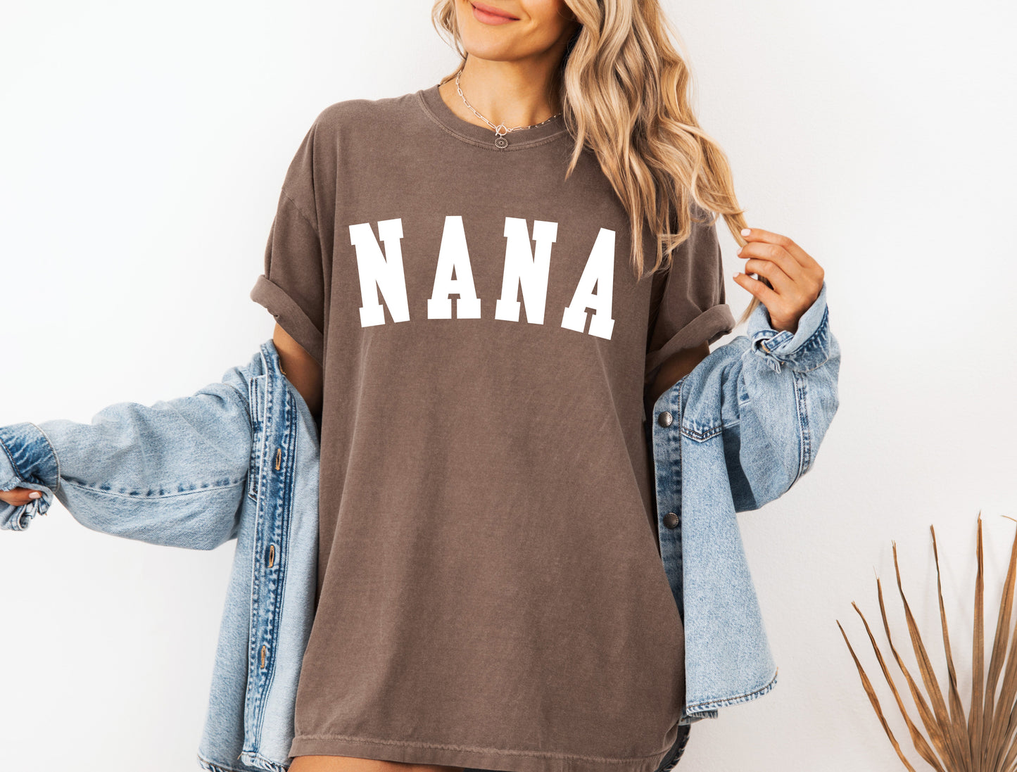 Nana Grandma Comfort Colors Garment Dyed T Shirt (Condensed font)