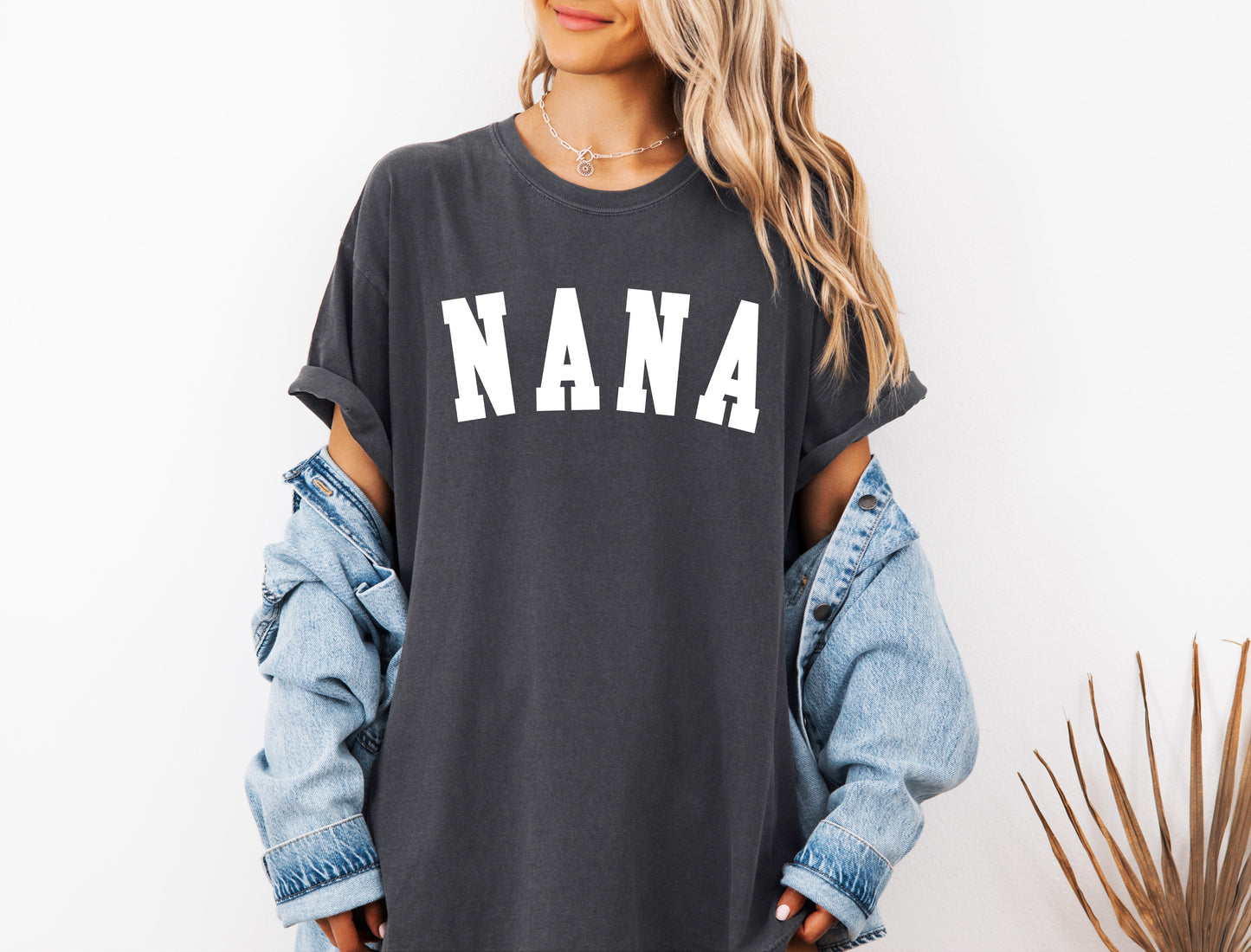 Nana Grandma Comfort Colors Garment Dyed T Shirt (Condensed font)
