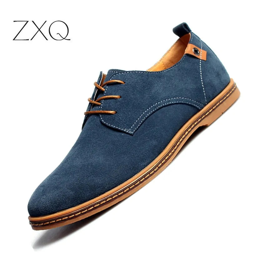 Suede Oxfords Boys Men Leather Shoes - # 	BOAA73610002