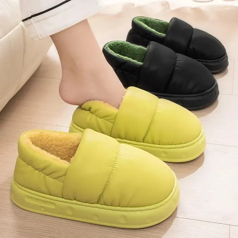 Winter Waterproof Anti-Slip Cotton Slippers - # BOAA73410001