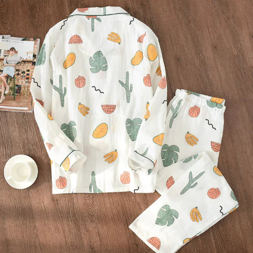 Women's Sleepwear, Maternity and Nursing Cotton Set - # BAGE211510131-NURSG