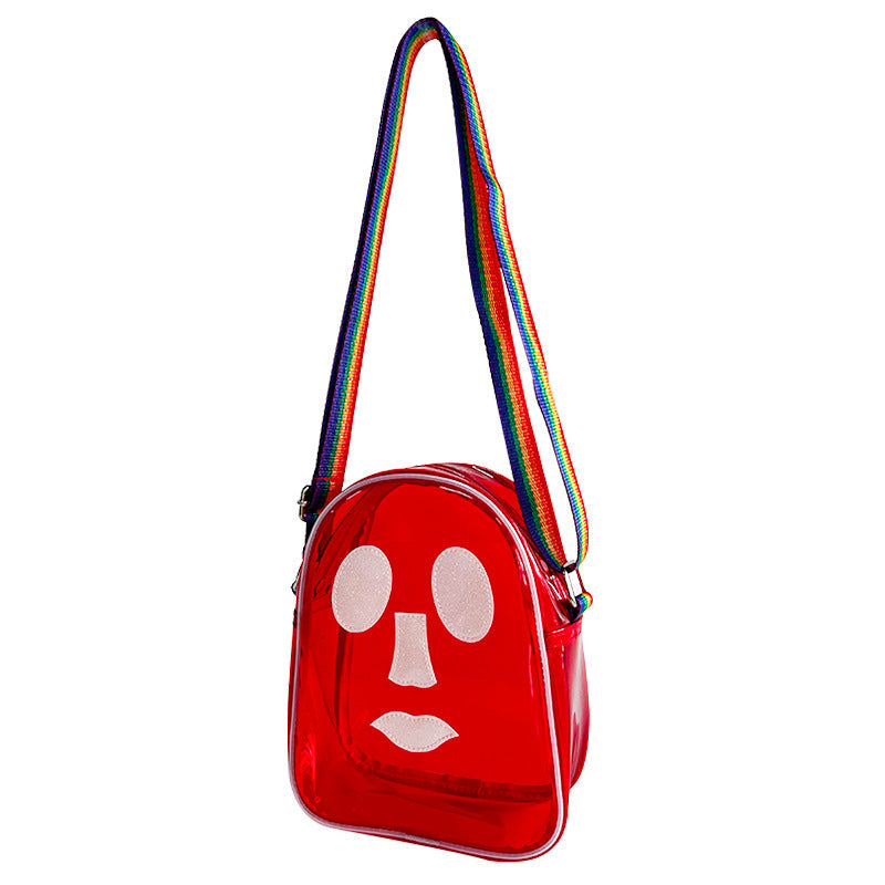 Funny Fashion PVC Jelly Bag, Shoulder Small Square Bag, Crossbody Bag Portable, Travel Shoulder Bag