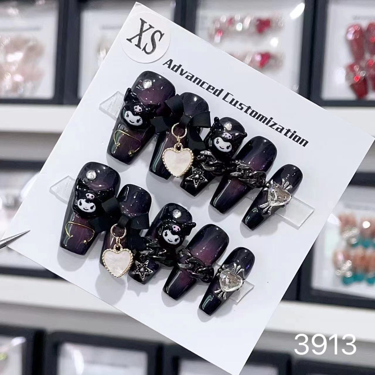 0962- Handmade press on nails fake nails removable