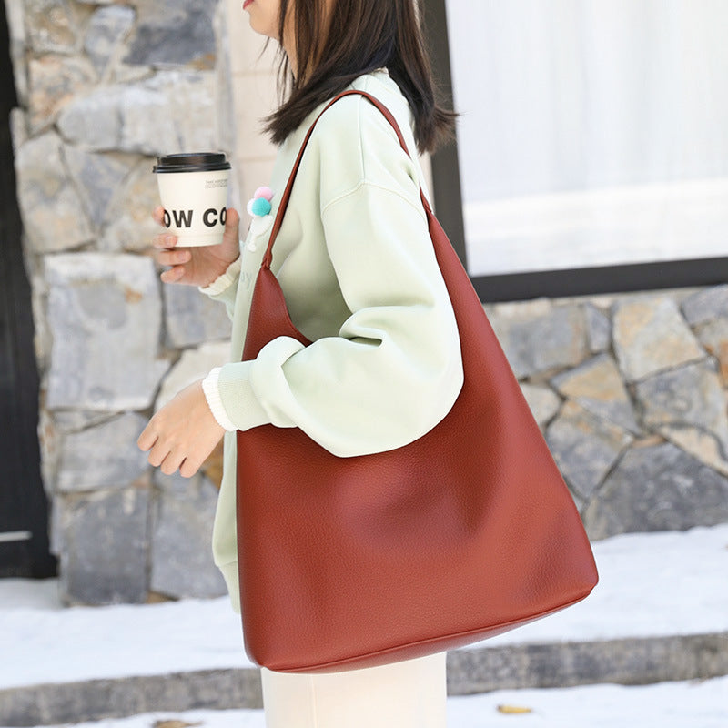 Casual retro hobo bag, fashion handbag, pu large capacity shoulder women's bag
