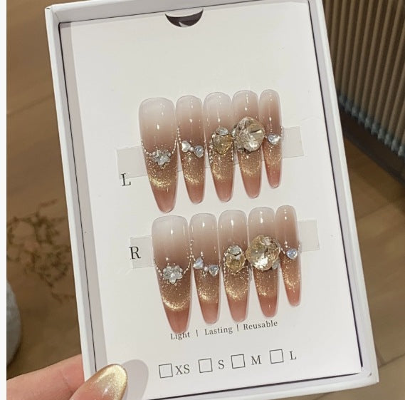 1035- Handmade press on nails fake nails removable