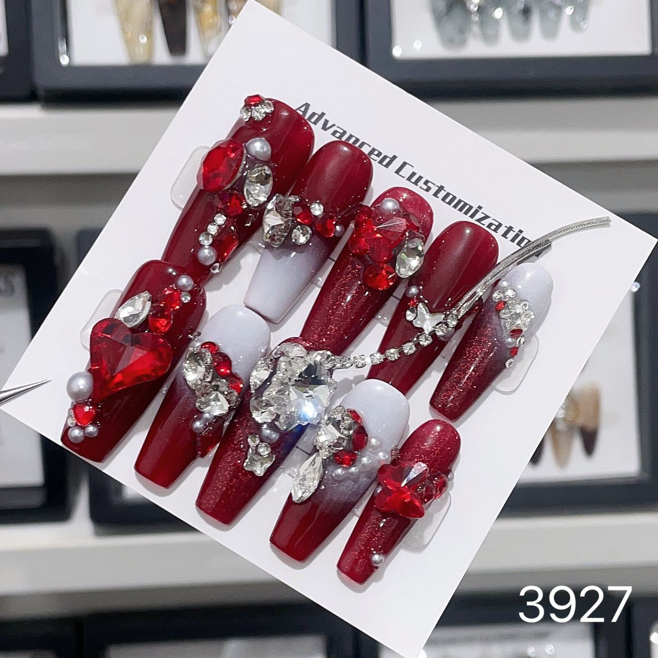 0962- Handmade press on nails fake nails removable