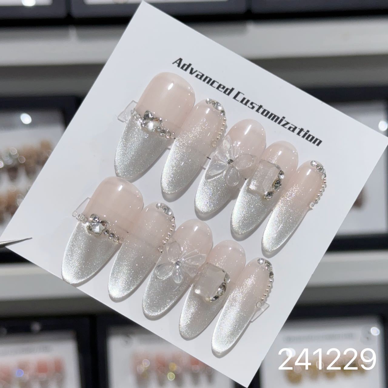 1029- Handmade press on nails fake nails removable