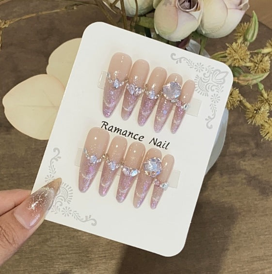 1033- Handmade press on nails fake nails removable