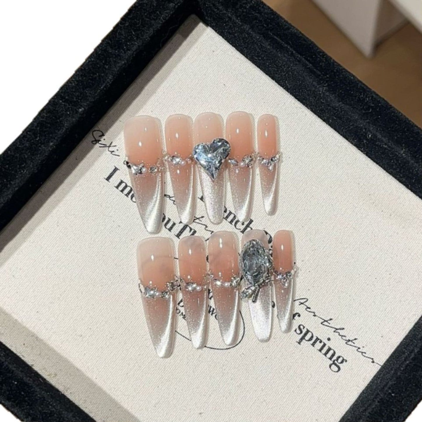 1033- Handmade press on nails fake nails removable