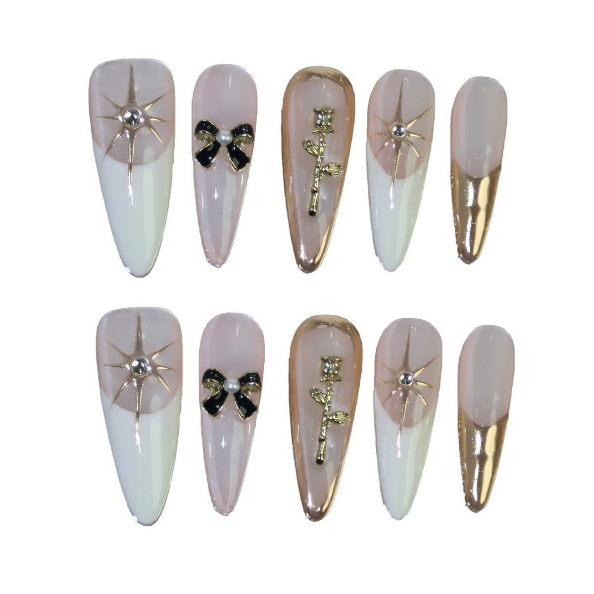 0946- Handmade press on nails fake nails removable