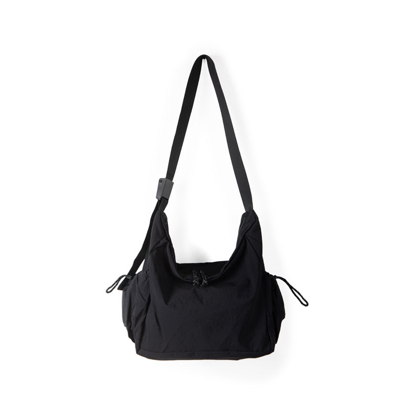 Student Versatile Casual Nylon Tote Bag Women, Design Thin and Large Capacity Shoulder Crossbody Bag,