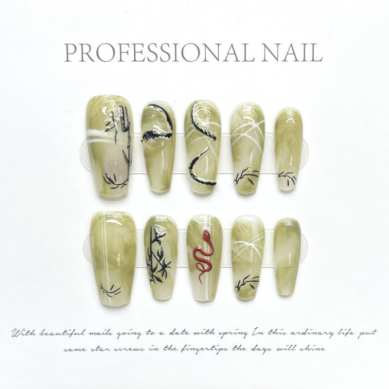 1023- Handmade press on nails fake nails removable
