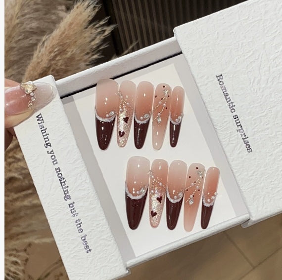 1035- Handmade press on nails fake nails removable