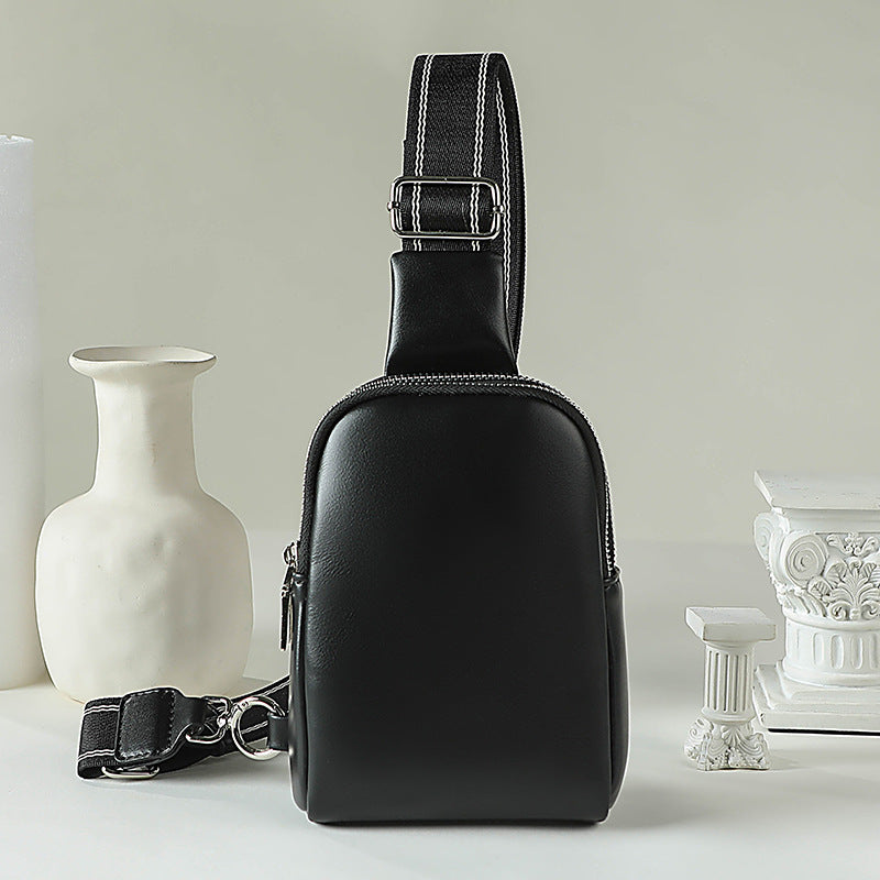 Unisex Small Chest Bag – Stylish Soft PU Crossbody Chest Purse & Fanny Pack for Everyday Use