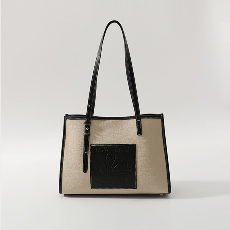 Women tote bag trendy fashion simple large capacity ladies shoulder bag 8001