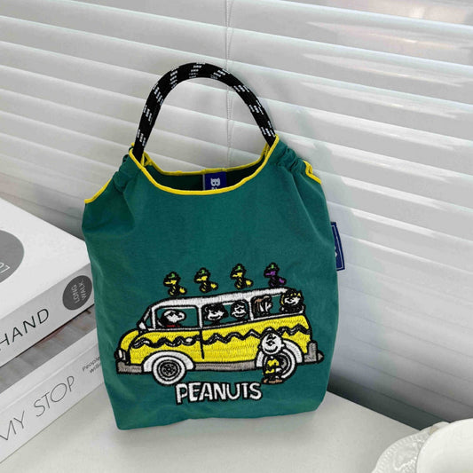 Leisure bag women's summer light cloth bag, large capacity shoulder tote bag, class commuter shoulder bag