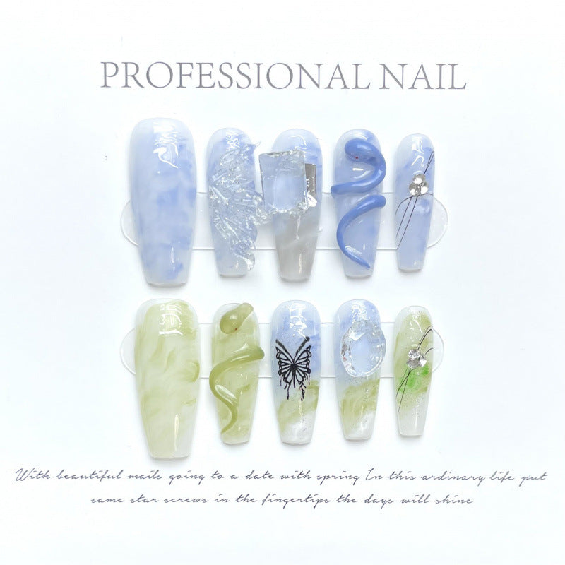 0937- Handmade press on nails fake nails removable