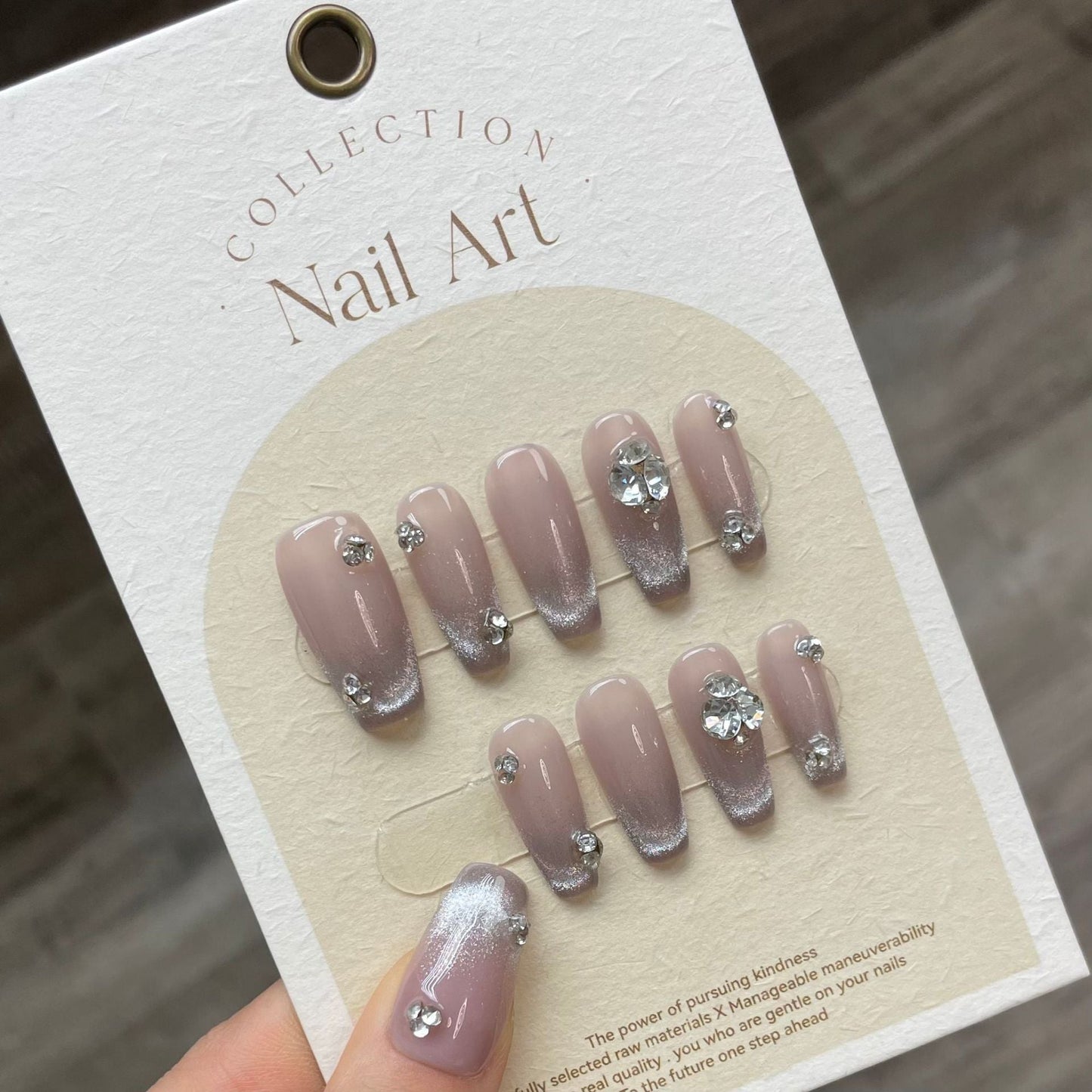 1022- Handmade press on nails fake nails removable