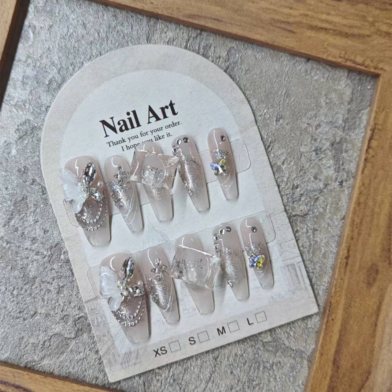 0956- Handmade press on nails fake nails removable