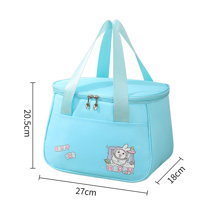 Cute lunch bag, lunch box bag waterproof, student lunch bag, cartoon picnic camping thermal insulation bag