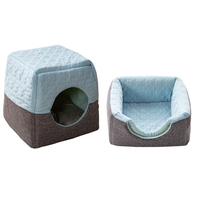 Warm in winter and cool in summer Multi-purpose cat house, small dog pet nest, semi-closed cat nest available in all seasons