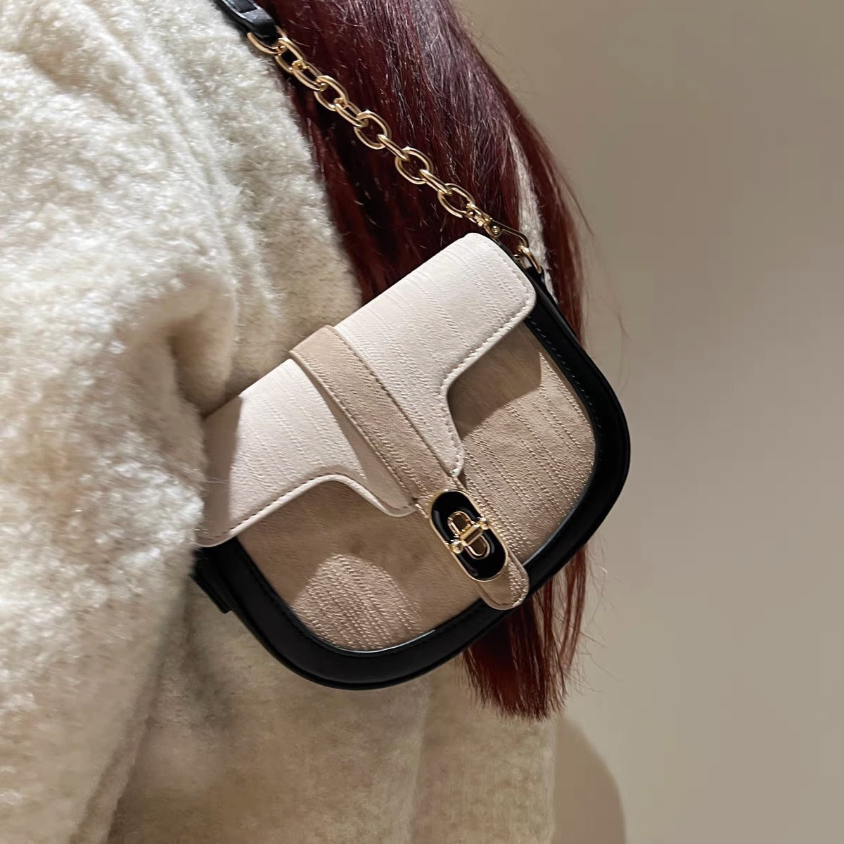 Retro Saddle Bag, Women's Fashion Shoulder Underarm Bag, stylish Versatile Crossbody Bag Women's Mini