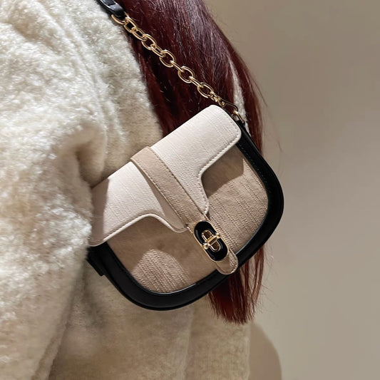 Retro Saddle Bag, Women's Fashion Shoulder Underarm Bag, stylish Versatile Crossbody Bag Women's Mini