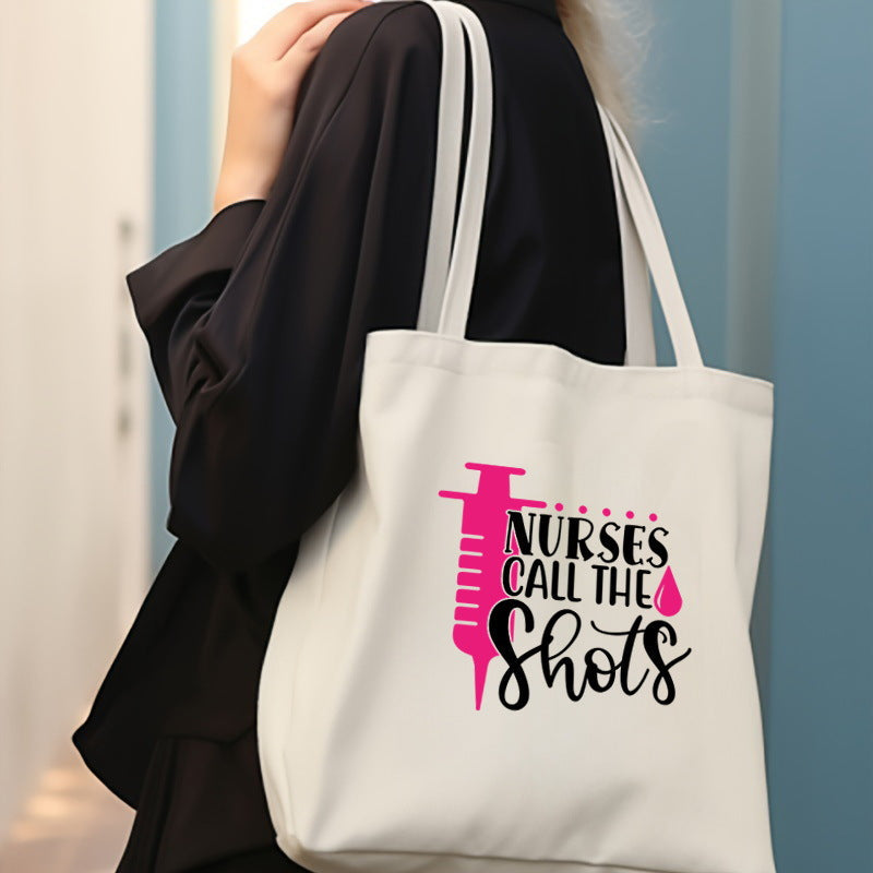 Canvas printed shoulder bag, fashionable and lightweight shopping bag, large-capacity cotton bag 2pcs hobo.