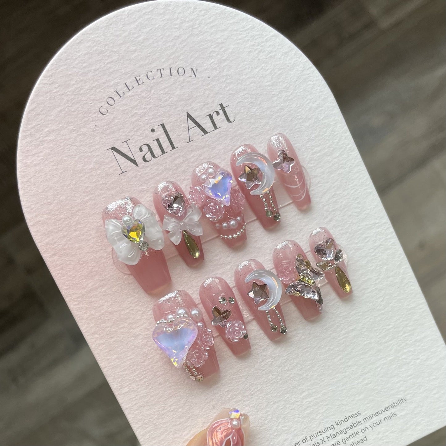 1022- Handmade press on nails fake nails removable