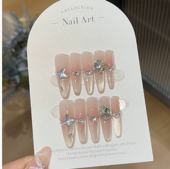 1034- Handmade press on nails fake nails removable